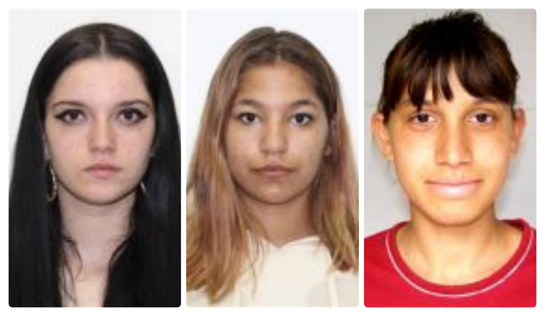 Trei minore disparute de aseara sunt cautate. Ele au plecat voluntar de la o casa familiala si nu au mai revenit