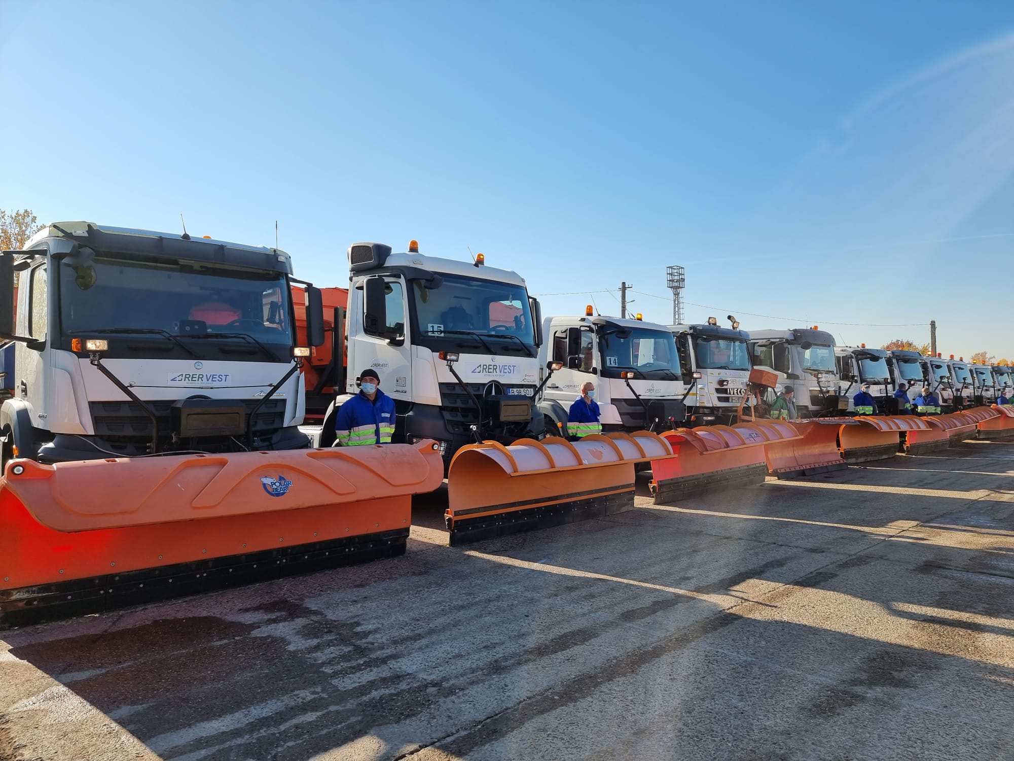 Utilajele RER Vest au fost pregatite pentru sezonul de iarna