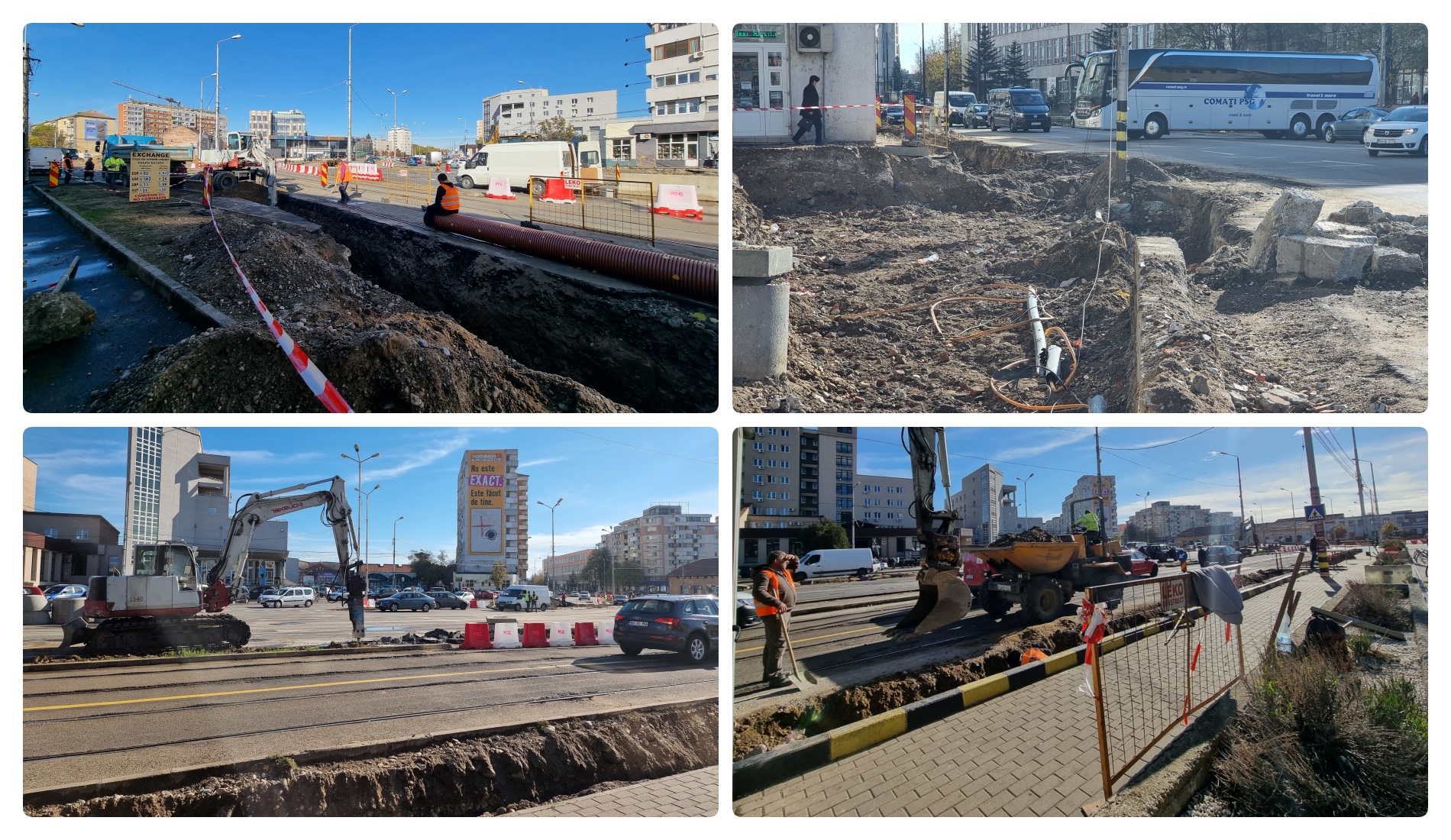 Continuă lucrările pentru realizarea pasajului subteran din dreptul Pieței Cetate. Cand va fi gata pasajul