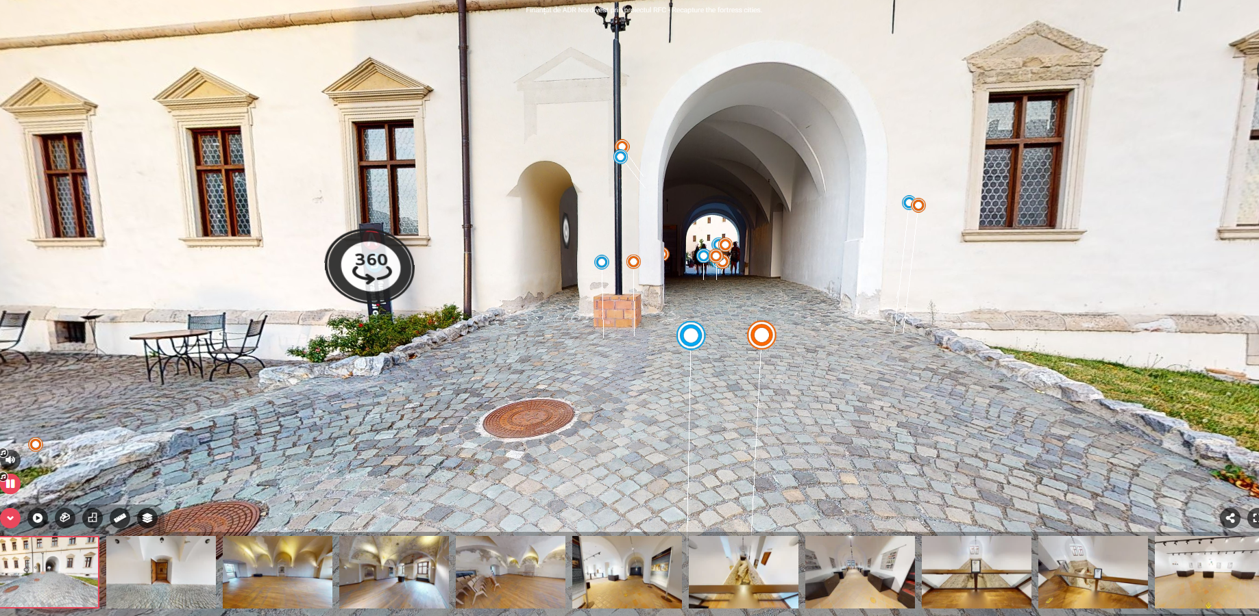 Oradenii si turistii pot efectua un spectaculos tur virtual al Cetatii Oradea