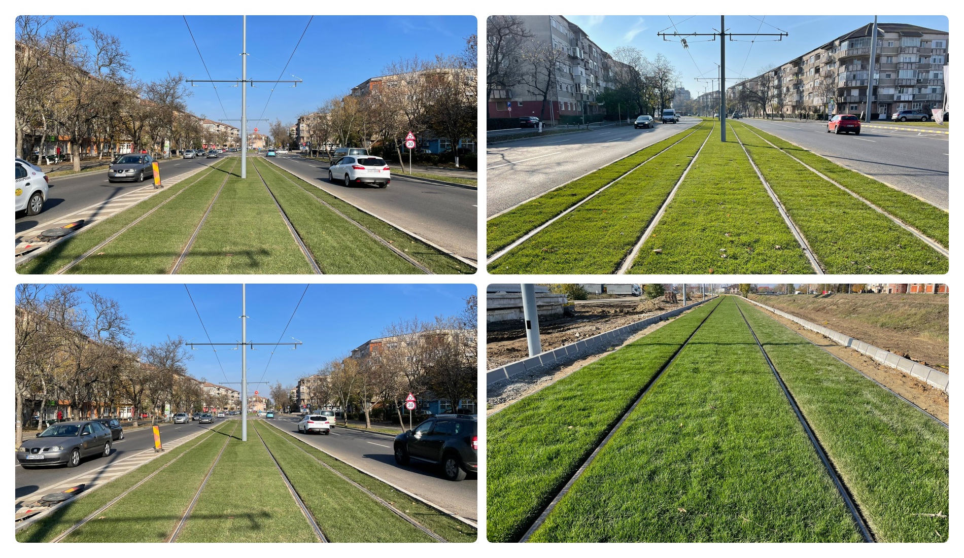 Noua linie de tramvai ce va lega Calea Aradului de cartierele Cantemir si Nufarul va fi acoperita cu gazon