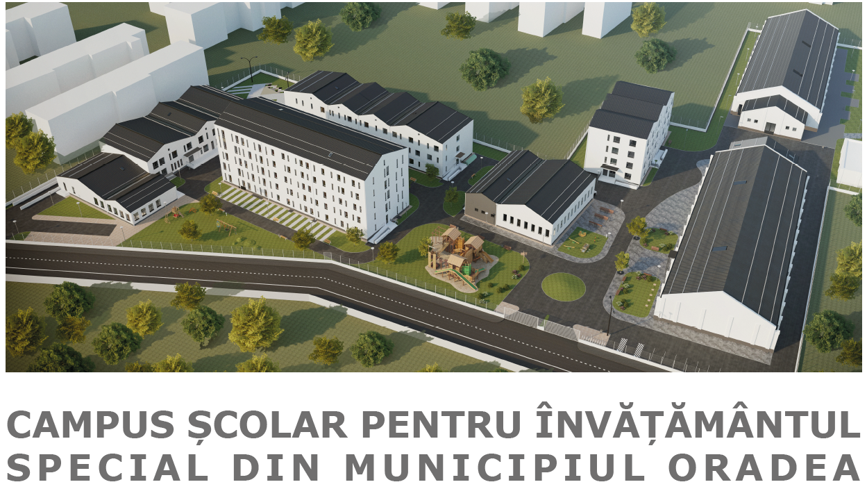 Consiliul Județean Bihor construiește pentru elevii din învățământul special un campus școlar cu dotări și facilități moderne.