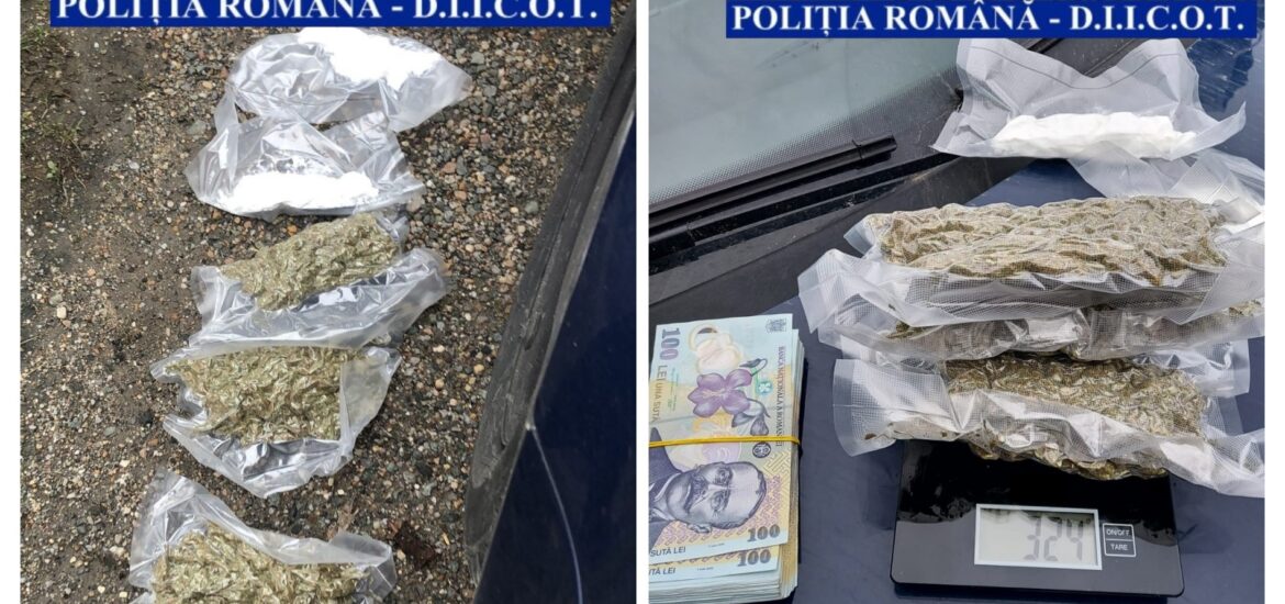 Polițiștii de combatere a criminalității organizate, împreună cu procurorii D.I.I.C.O.T. din Oradea, au prins în flagrant delict un bărbat, în timp ce ar fi încercat să vândă 320 de grame de cannabis și 210 grame de amfetamină. Bărbatul a fost reținut.