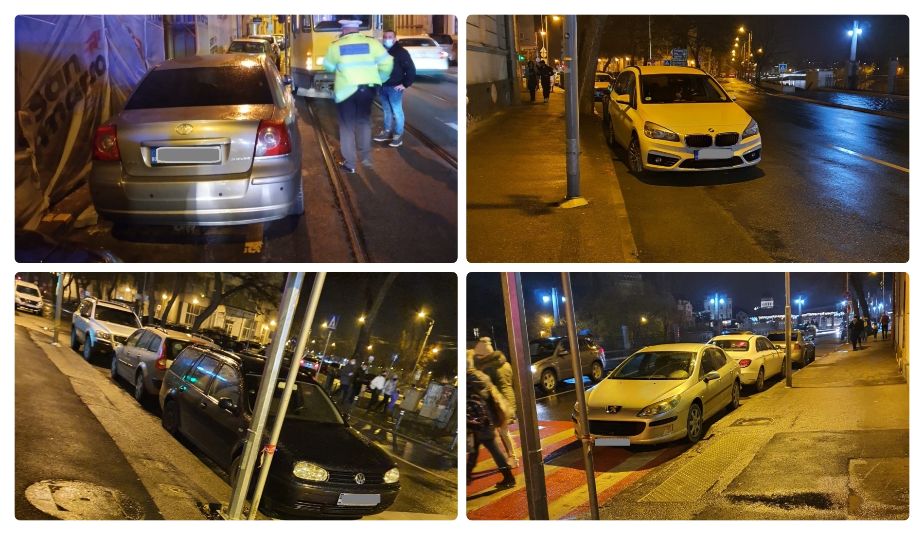 Berbeci de Oradea! Desi parcarea de pe Independentei e aproape goala, multi soferi isi parcheaza masinile neregulamentar, la cativa zeci de metri de parcarea subterana. Politia Locala da amenzi!