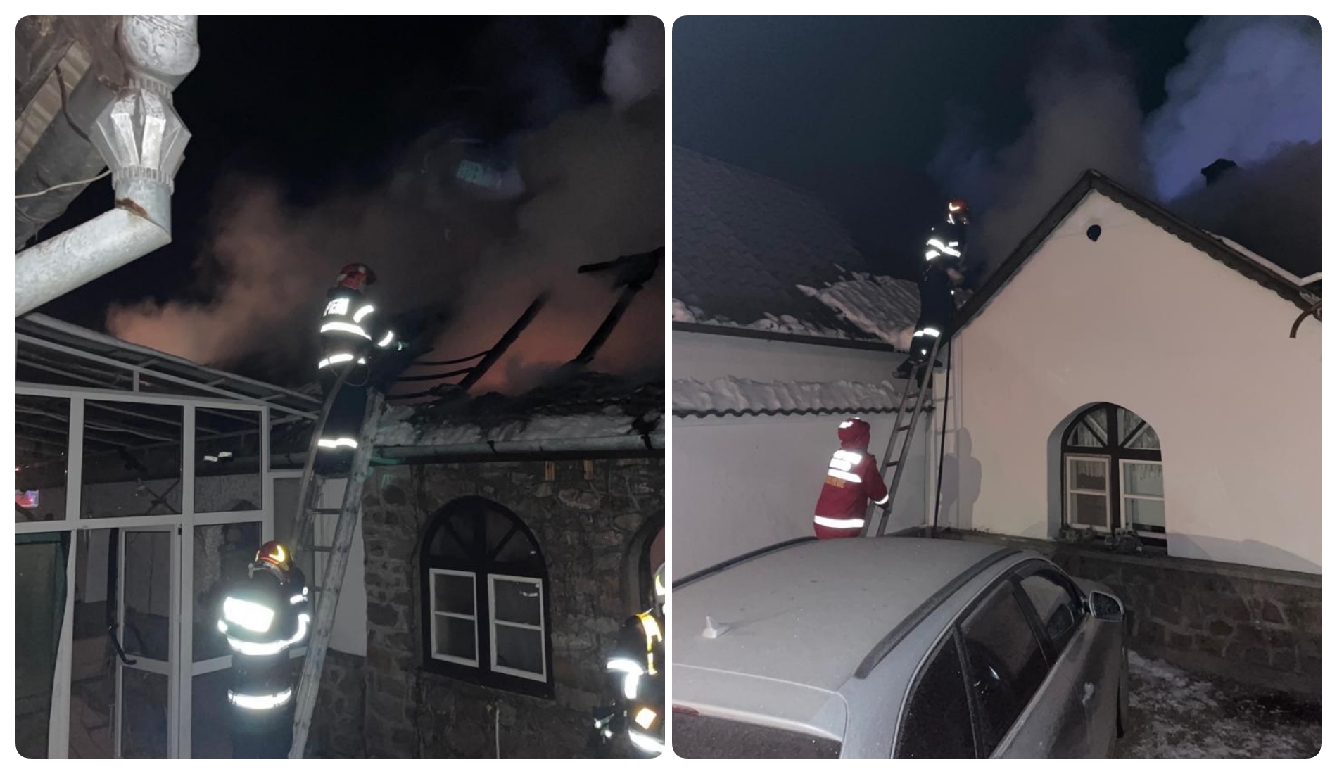 Incendiu violent la o gospodărie din Ciumeghiu, produs, cel mai probabil, din cauza unei defecțiuni la centrala termică