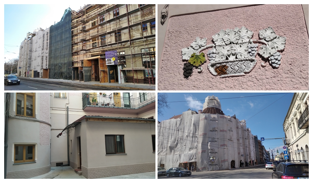 FOTO | Palatul Füchsl din Oradea este intr-un amplu proces de renovare și restaurare