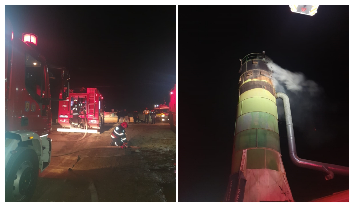 Incendiu puternic la o fabrica de sicrie din Toboliu, in aceasta seara