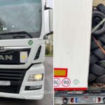 Romania, tara deseurilor! Politistii de frontiera bihoreni si Garda de mediu au blocat un transport de peste 10 de tone de deseuri – anvelope uzate, la intrarea in tara din Vama Bors