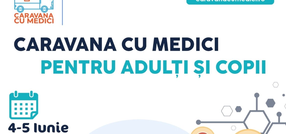 Caravana cu medici si consultatii gratuite pentru adulti si copii la Rosia de Beius in 4-5 iunie 2022