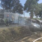 IPJ Bihor | Traficul se desfasoara alternativ pe DN 79, in Gepiu, in urma accidentului rutier in care au ars 3 autovehicule