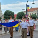 FOTO | Ziua Drapelului Național, sărbătorită în fața Primăriei Oradea