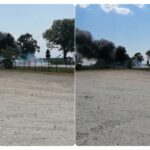 Trei masini au ars pe DN 79 in localitatea Gepiu, in urma unui accident rutier