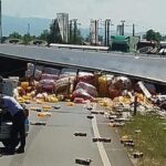 Accident grav in Sudrigiu, pe DN 76, soferul ce a provocat accidentul a ajuns in stare grava la spital