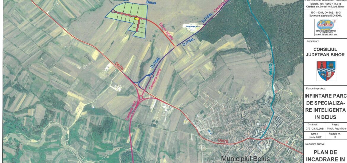Dupa modelul Oradea, CJ Bihor va realiza si la Beius reteaua de alimentare cu apa a Parcului Industrial Beius
