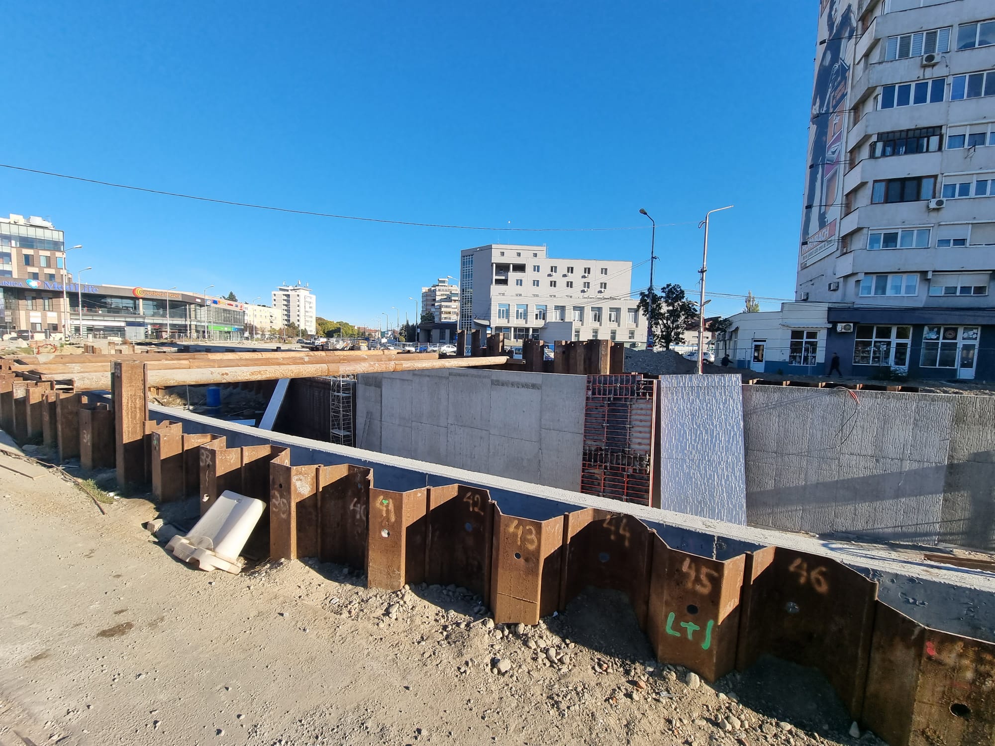 Pasajul din Piața Cetate: 50% finalizat