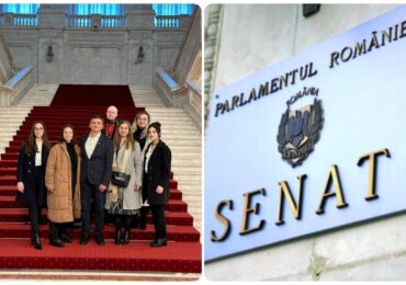 Studenții practicanți la cabinetul senatorului PNL Adrian Hatos, în vizită la Parlamentul României. Ce au spus acestia despre experienta traita in legislativul Romaniei