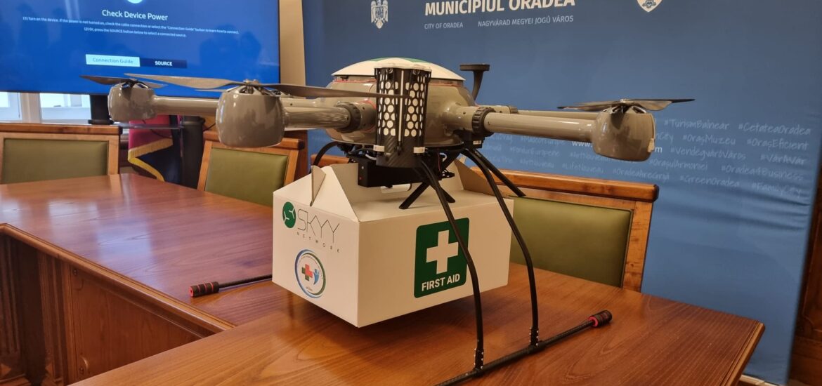Proiect-pilot unic în România: probele biologice vor fi transportate între spitalele orădene cu drone medicale