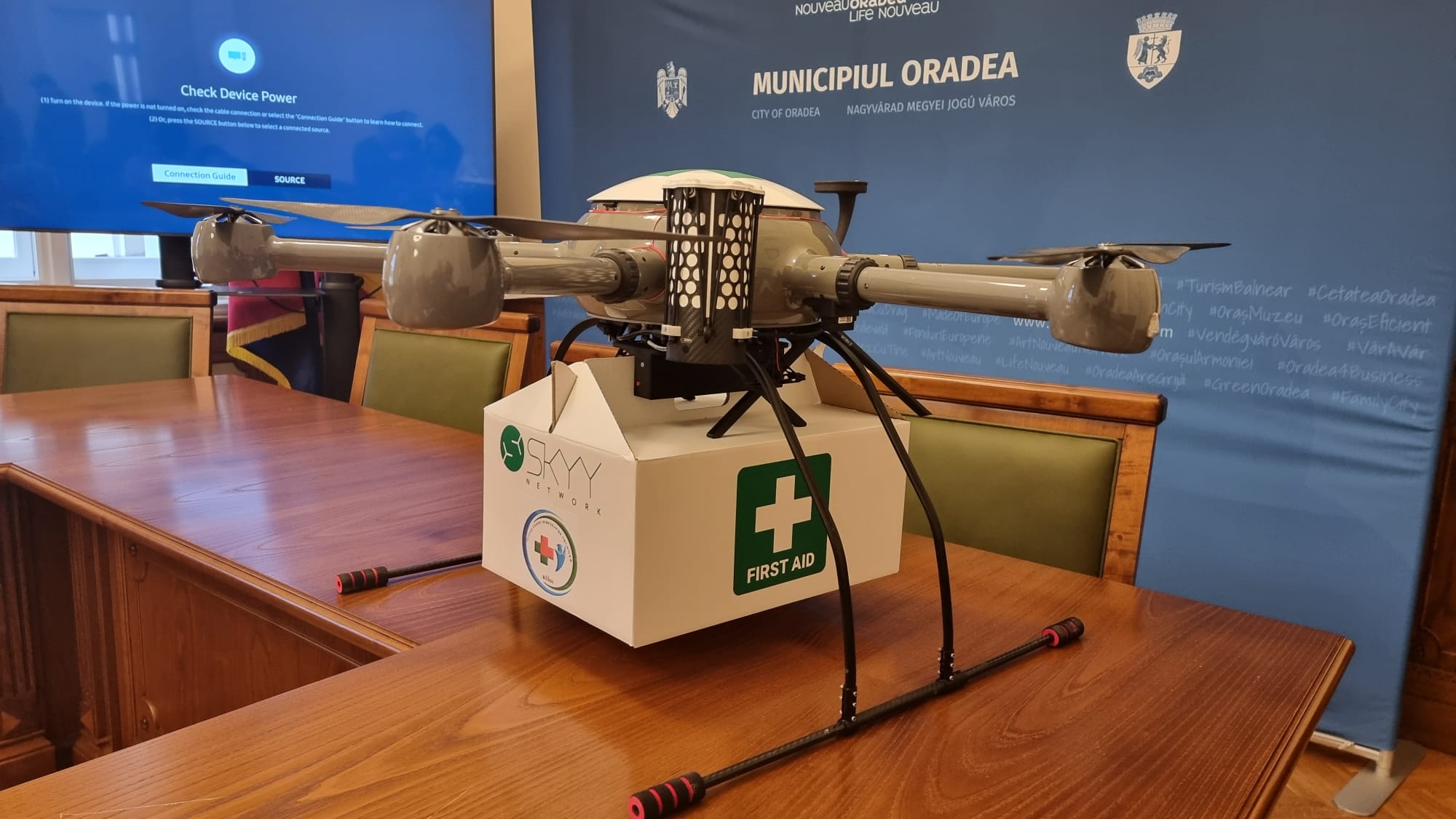 Proiect-pilot unic în România: probele biologice vor fi transportate între spitalele orădene cu drone medicale