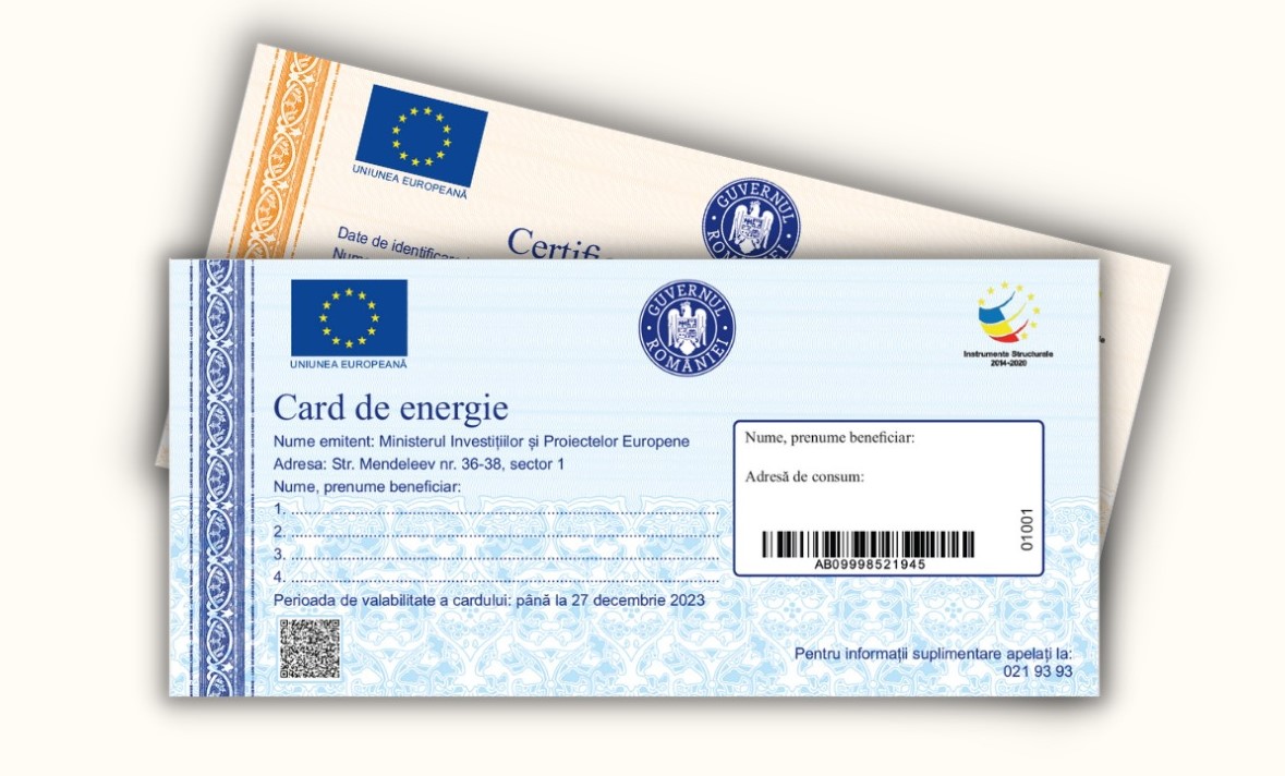Ghidul cardurilor de energie. Afla tot ce trebuie sa stii despre ajutorul de 1.400 de lei pentru plata facturilor