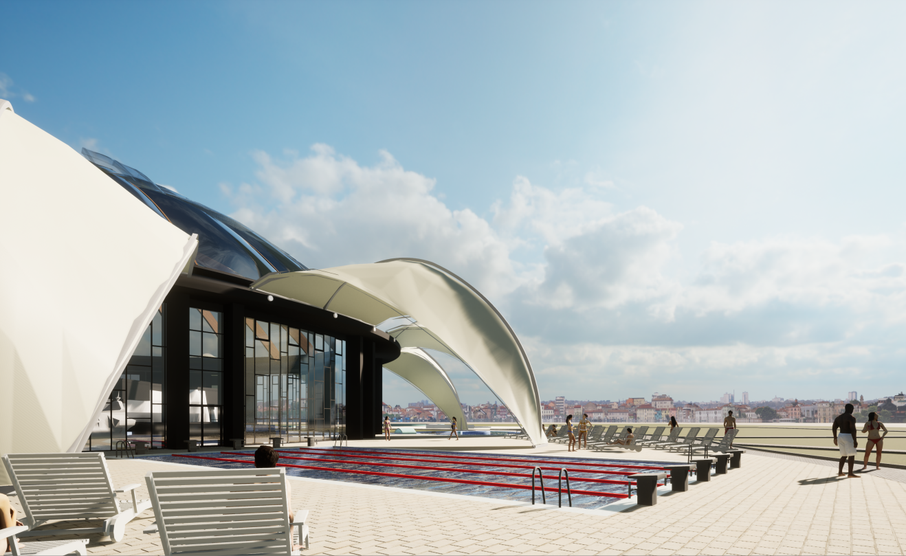 Un bazin exterior de înot va fi construit în cadrul Complexului Nymphaea