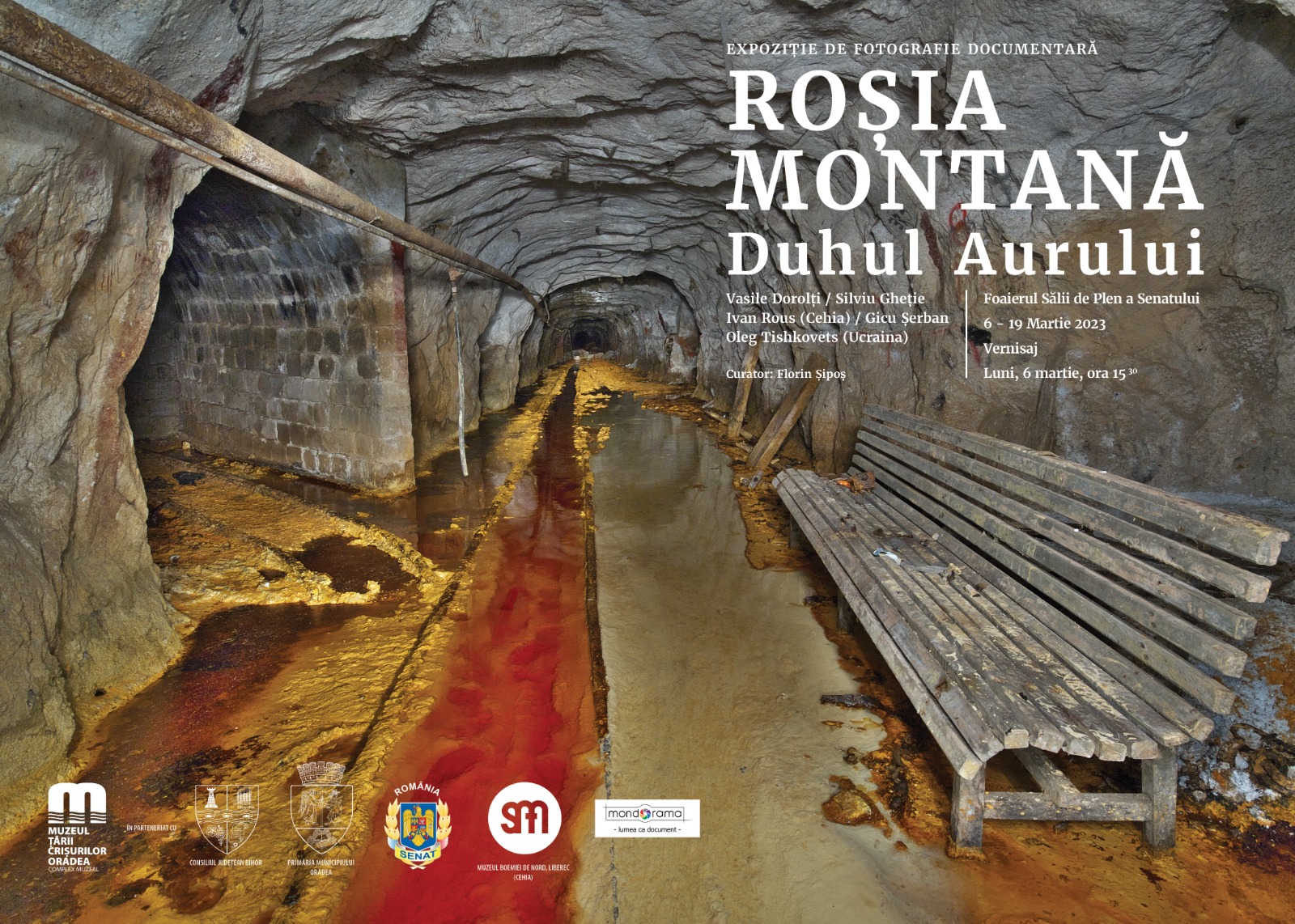 Expoziția fotografica „Roșia Montană: Duhul Aurului”, de la Muzeul Tarii Crisului se muta pt o zi în Parlamentul României
