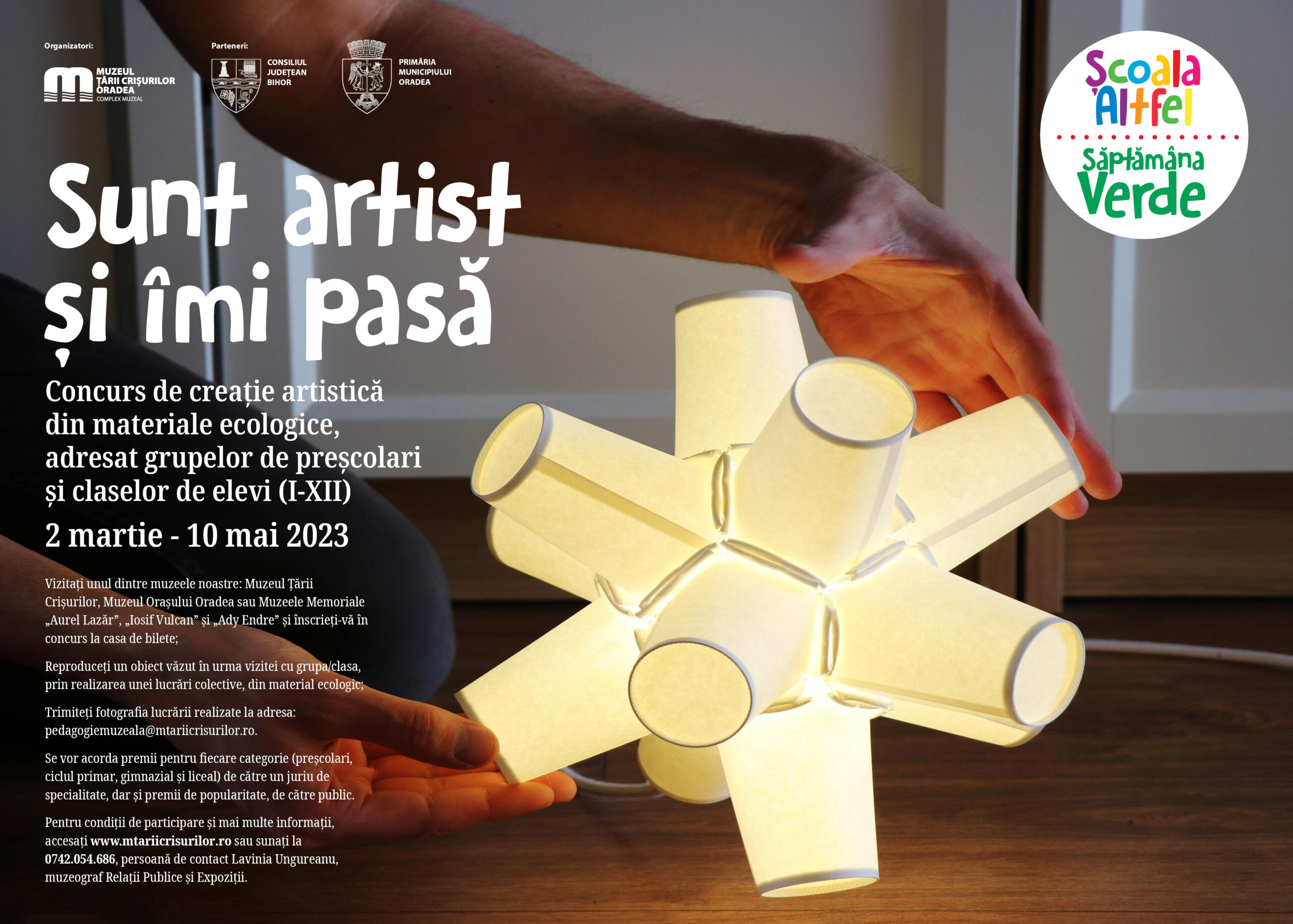 A inceput concursul de creație artistică din materiale ecologice, pentru prescolari si elevi  la Muzeul Tarii Crisurilor