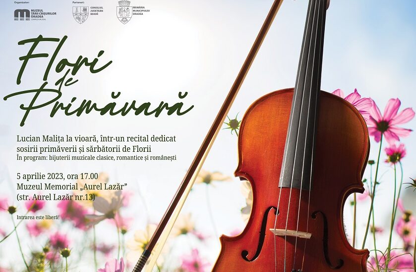 Recital de vioară dedicat sosirii primăverii și sărbătorii de Florii la Muzeul Memorial ,,Aurel Lazăr”