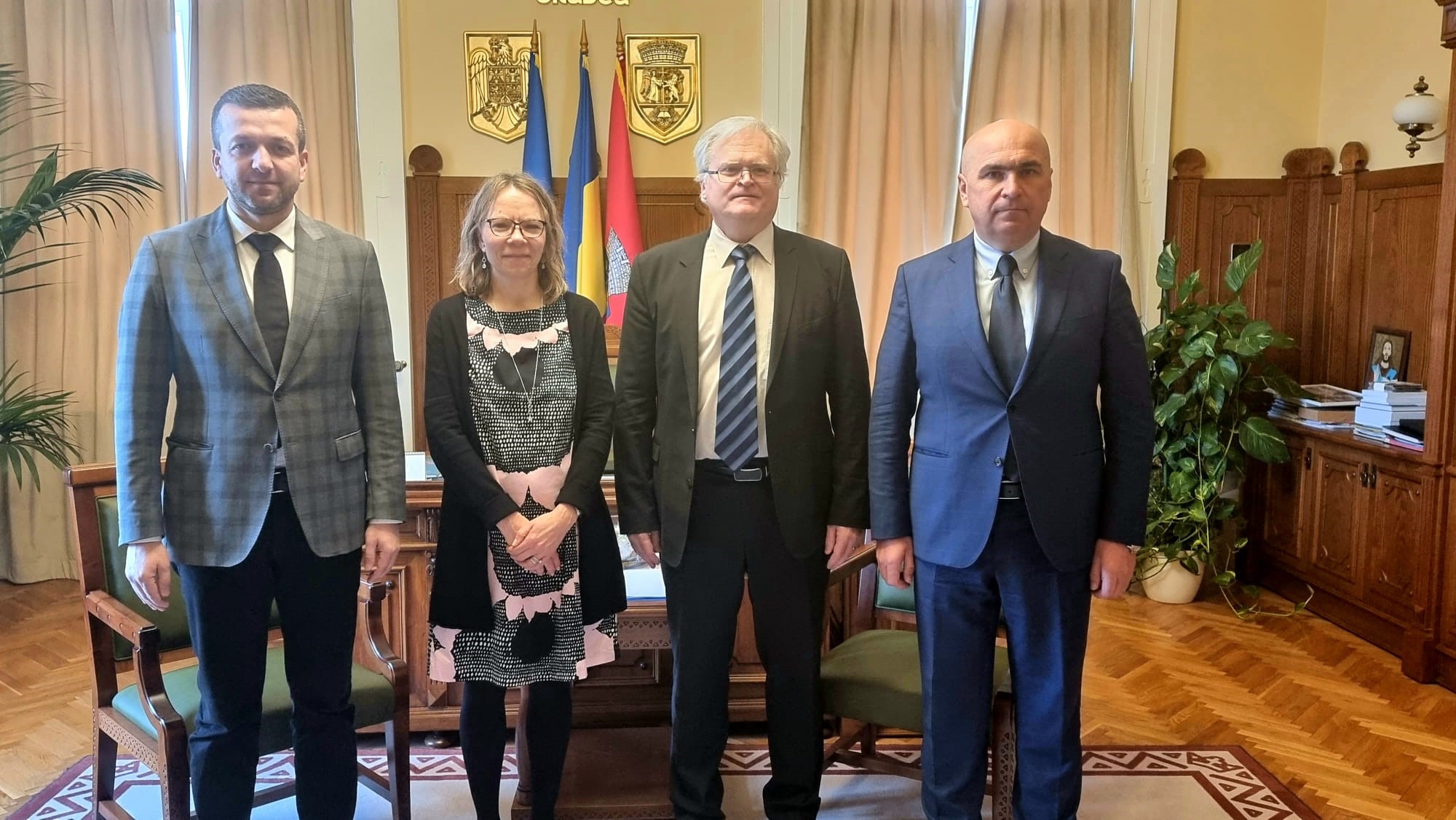Ambasadorul Finlandei in vizita la Oradea. Acesta este interesat de deschiderea unor parteneriate Finlanda – Oradea