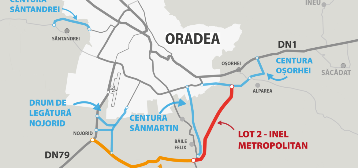 Oradea va fi singurul oras de provincie din tara cu 2 centuri! Se lucreaza deja la ambele loturi din Inelul Metropolitan Sud