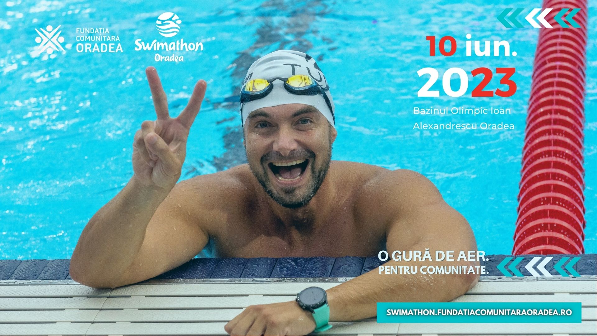 Swimathon Oradea 2023, ajuns la ediția a XI-a, incepe sambata, 10 iunie, la Bazinul Olimpic „Ioan Alexandrescu”