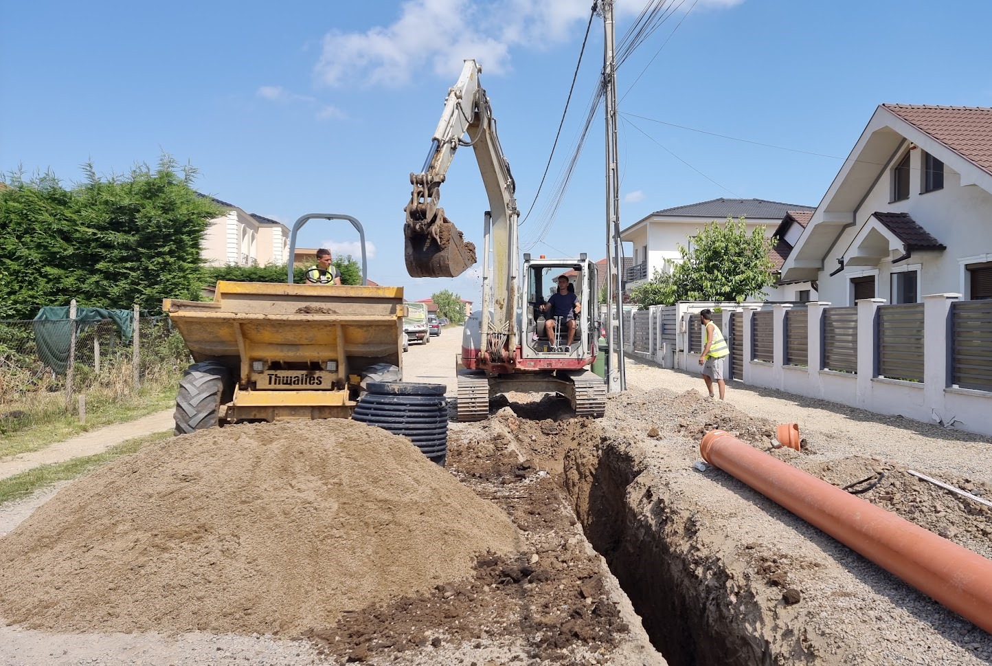 A început modernizarea străzii Aurel Covaci din cartierul Oncea