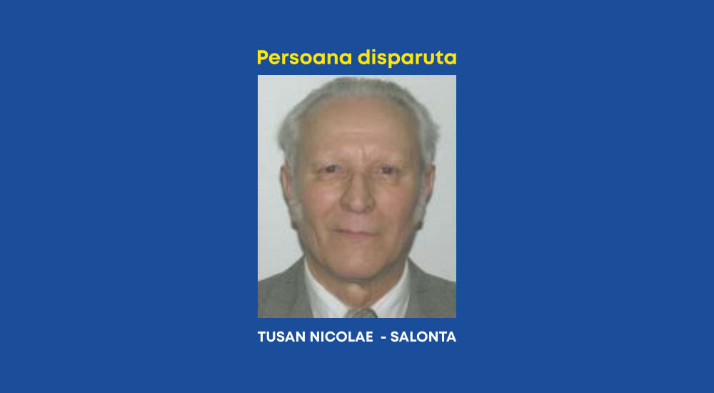 Un bunicut de 89 de ani din Salonta este dat disparut. Acesta a plecat de ieri de acasa si nu a mai revenit
