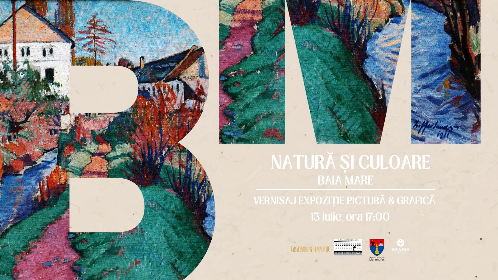 Expozitie de arta plastica la Casa Darvas La Roche, cu opere realizate de pictori evrei ce ilustreaza peisaje maramuresene