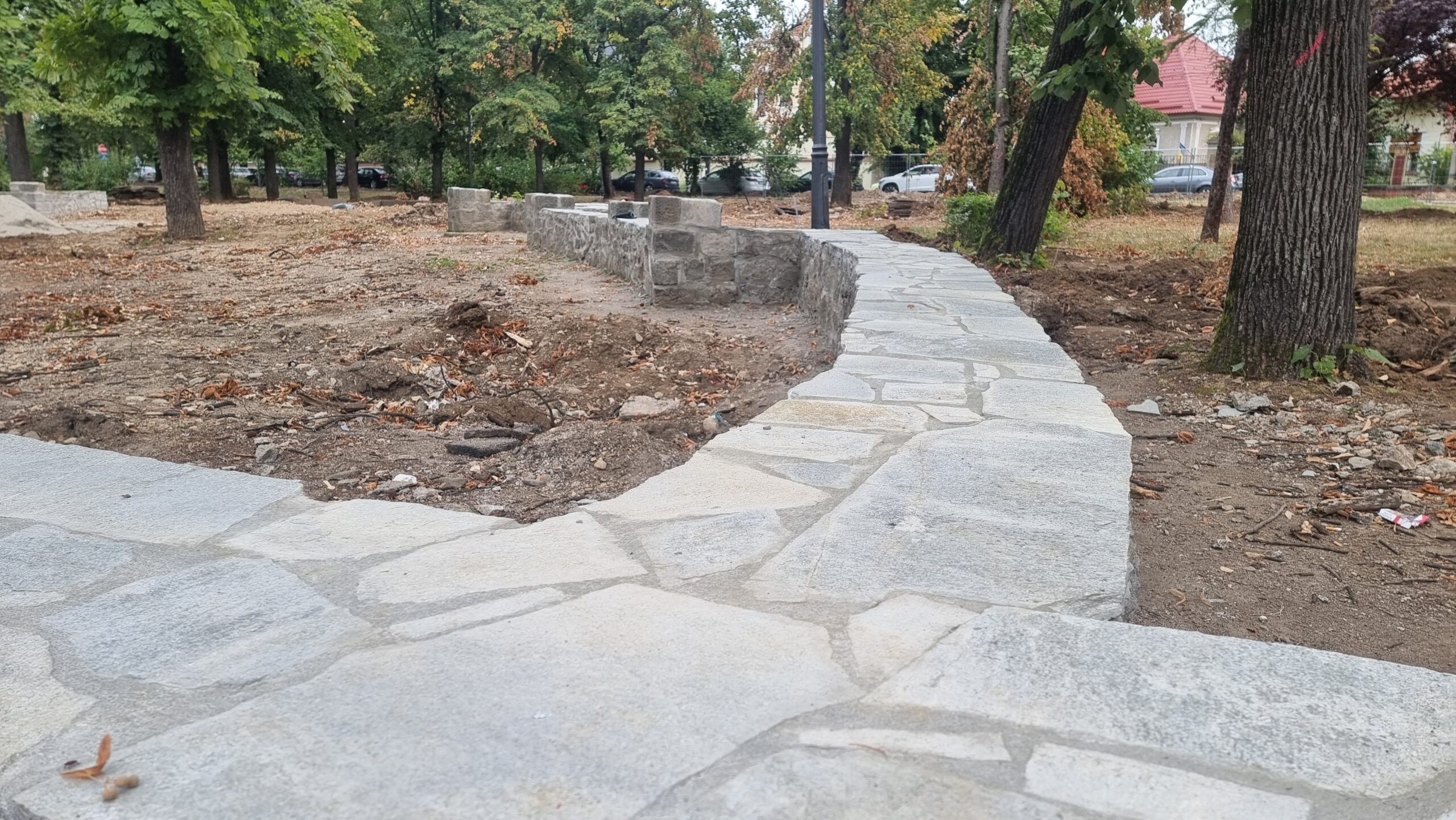 Continuă lucrările de transformare a Parcului Petőfi într-unul modern