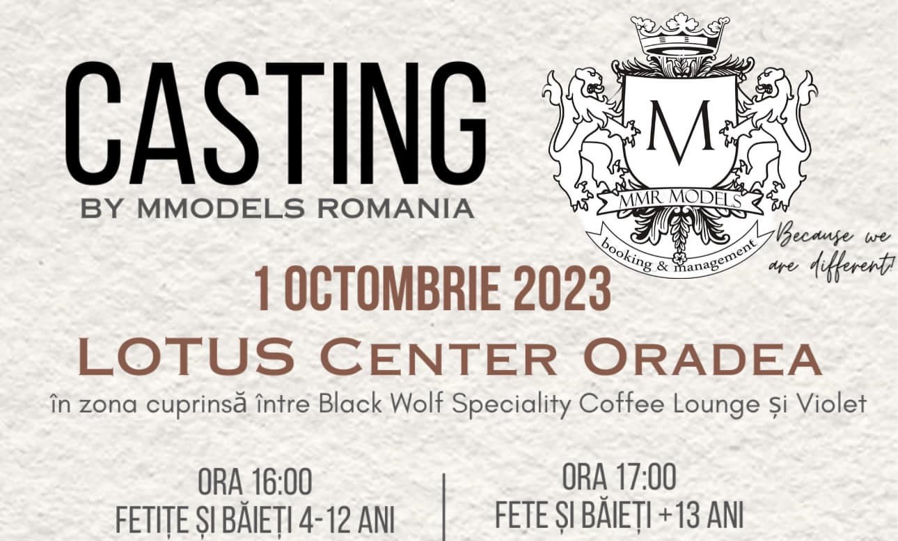 Casting pentru copii, organizat de MModels Romania la Lotus Center
