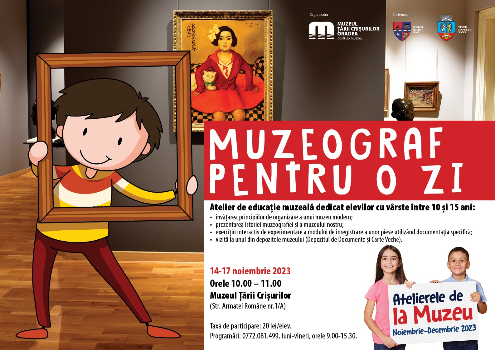 Muzeograf pentru o zi – in cadrul atilerelor de educatie muzeala pentru elevi