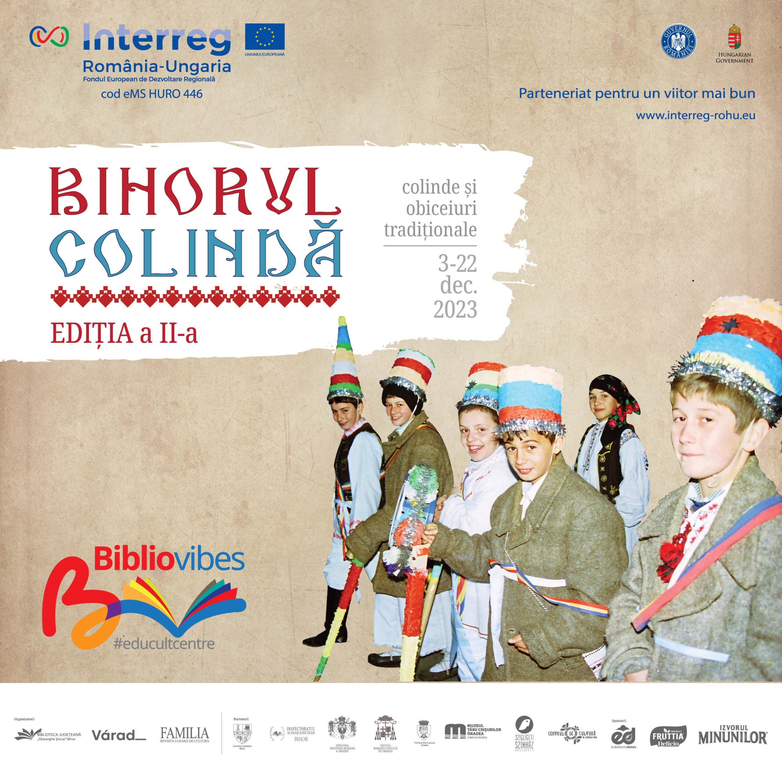Actualizare locatii eveniment Bihorul Colinda, pentru perioada 8-24 decembrie