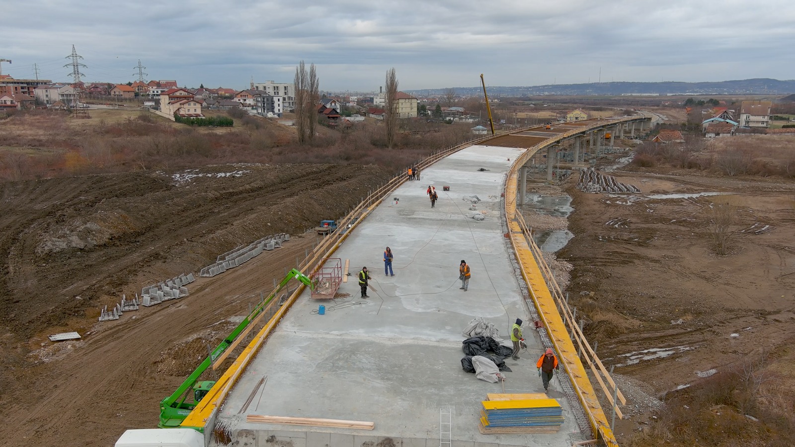 Foto | Lucrarile la Centura Sanmartin au ajuns la un stadiu fizic de 80%