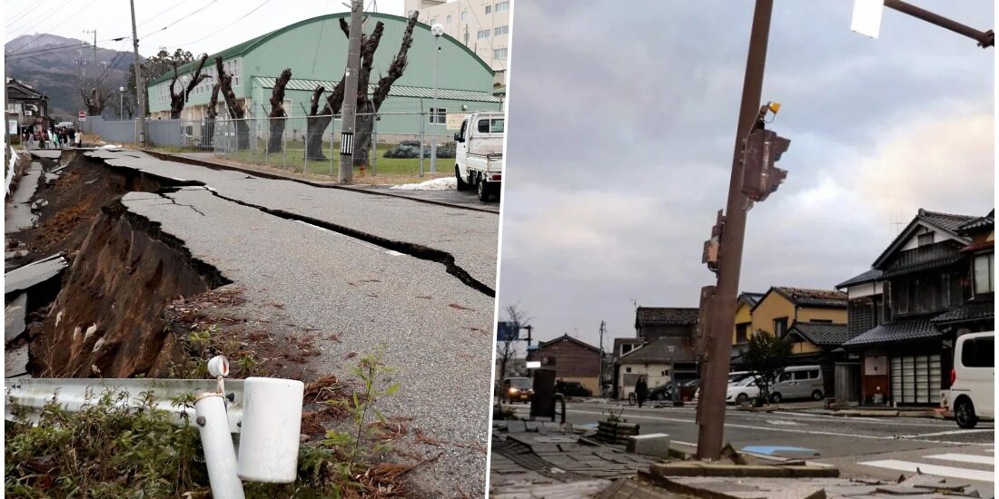 Cutremur puternic in Japonia, in prima zi din an. Zeci de mii de oamenii au fugit in zonele mai inalte de teama unui tsunami