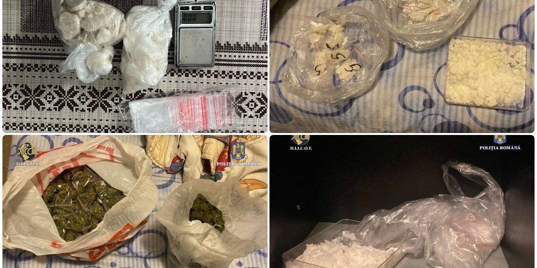 Foto | DIICOT Oradea a retinut 5 persoane din judetul Bihor care faceau trafic cu droguri de mare risc