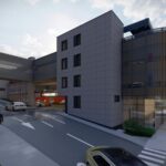 Se lucreaza intens la noul ambulatoriu al Spitalului Judetean din Oradea si la parcarea supraetajata de 516 locuri, ce va fi legata printr-o pasarela de acesta