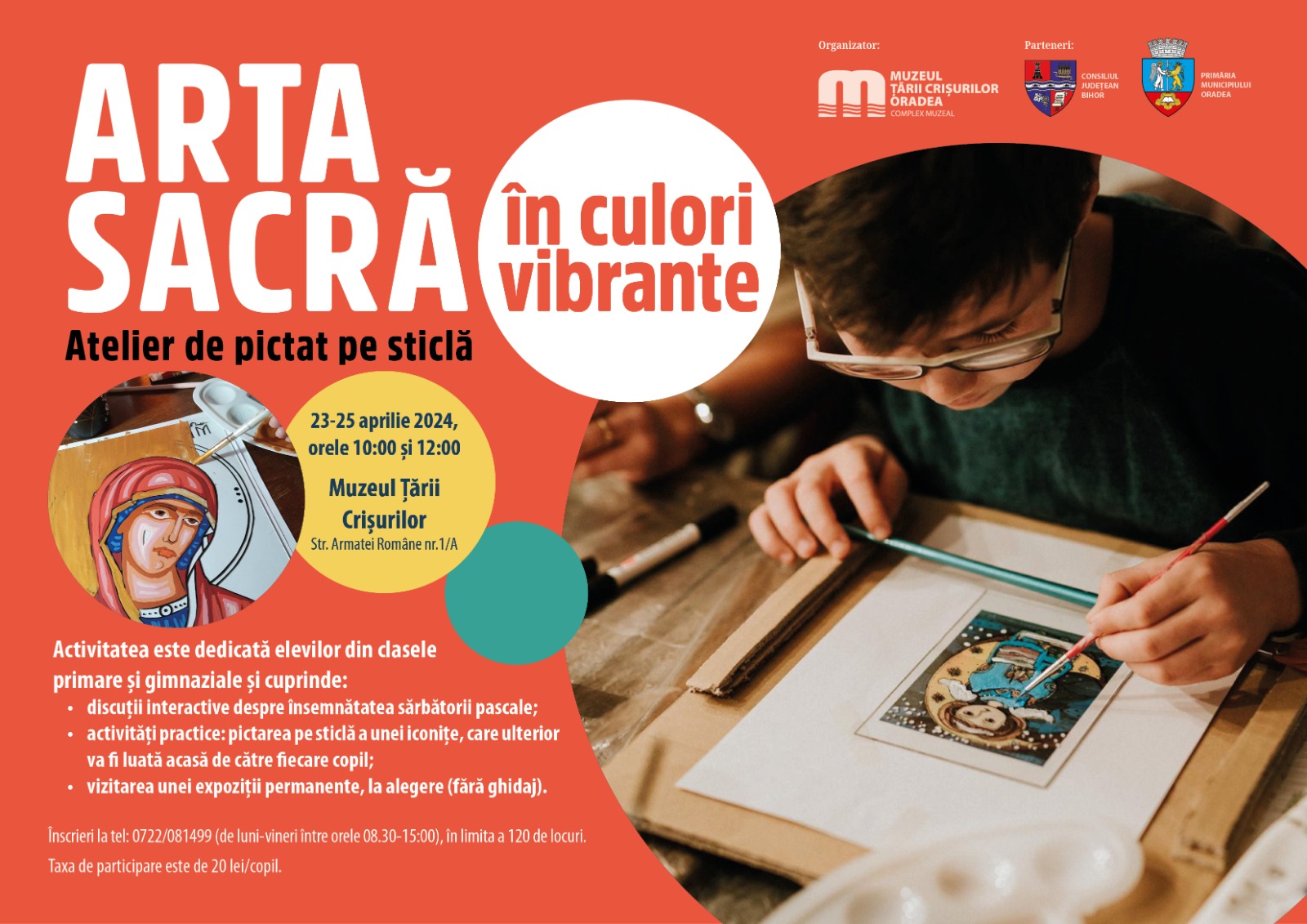 Atelier de educatie muzeala – Arta sacra in culori vibrante