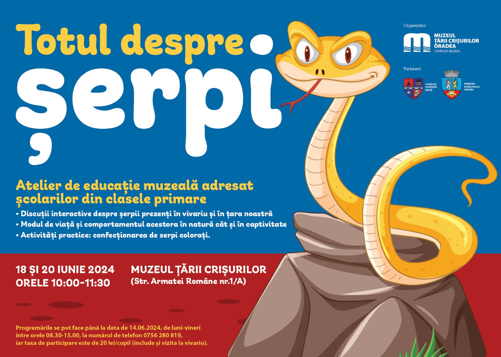Totul despre șerpi – Atelier de educație muzeală
