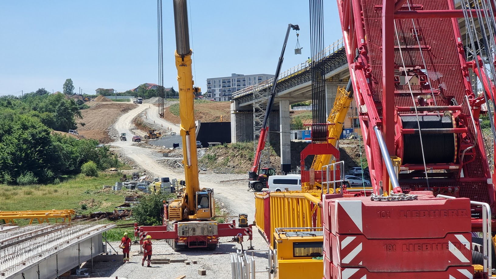 Foto | Inelul Metropolitan va fi gata in primavara anului viitor. Pe alocuri, unele viaducte vor avea o inaltime de 17 m