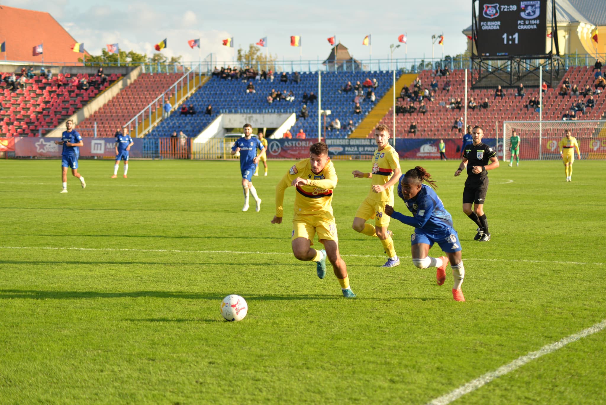 FC Bihor a remizat acasa cu Universitatea Craiova, in etapa a 9-a a Ligii a 2-a