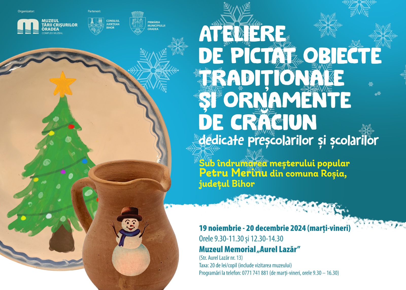 Ateliere de pictat obiecte tradiționale și ornamente de Crăciun
