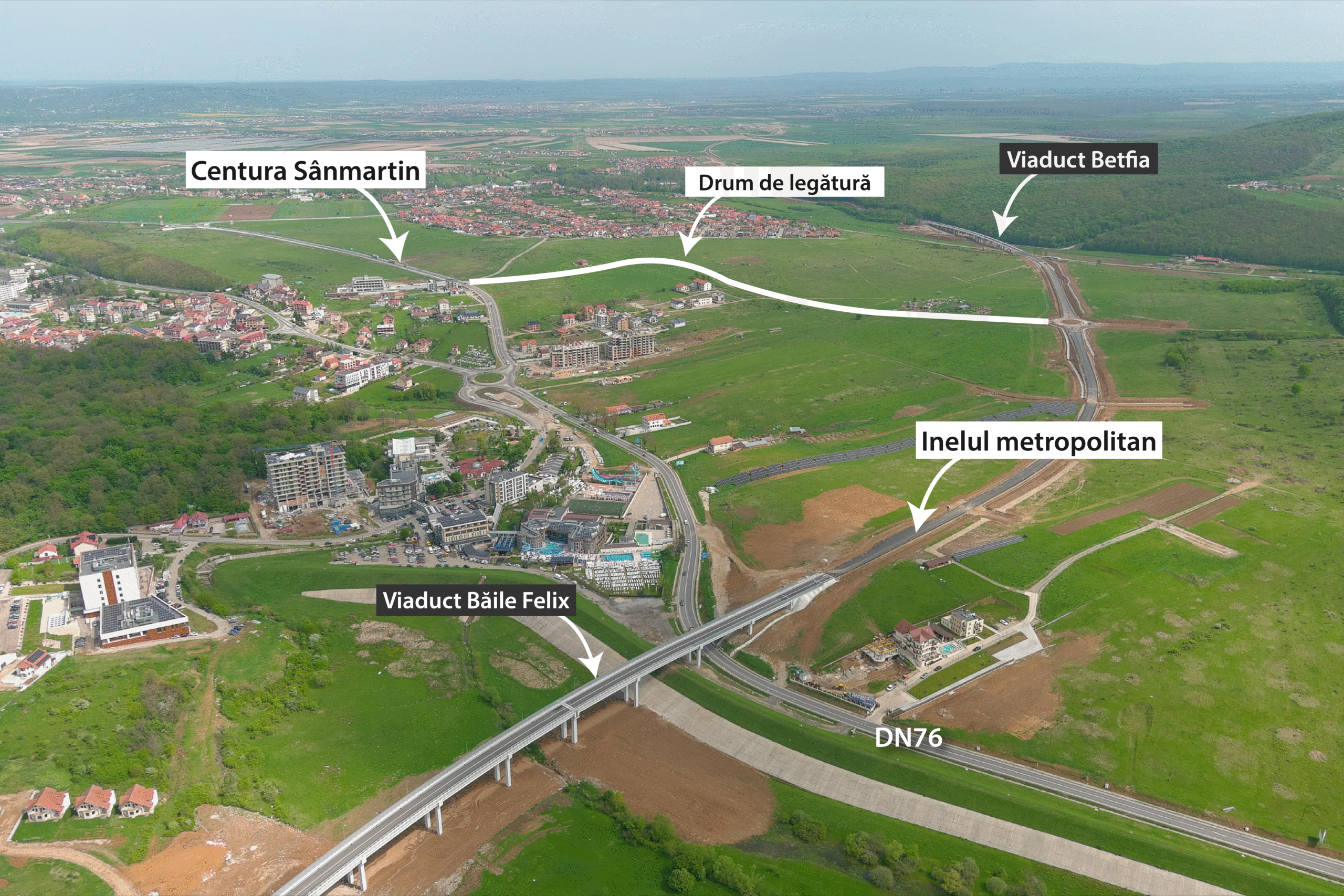 Inelul Rutier Metropolitan se extinde cu un drum de legătură spre Centura Sânmartin