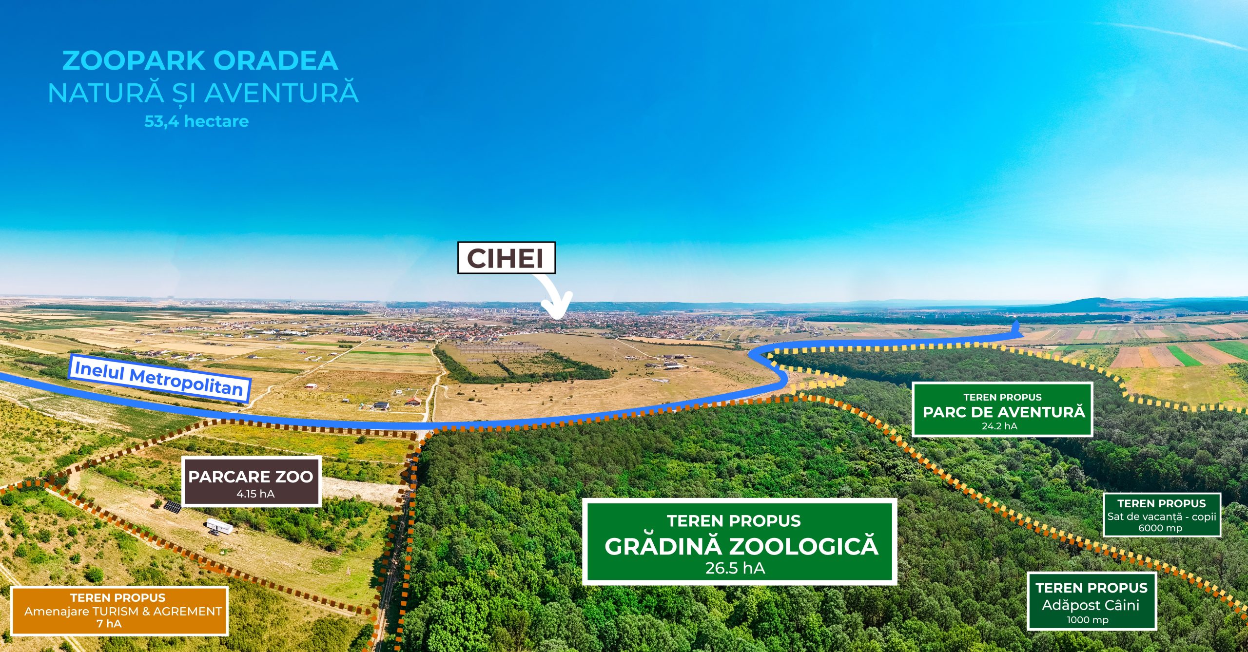 A fost aprobat noul Zoopark Oradea. Grădina zoologică se mută în Sânmartin