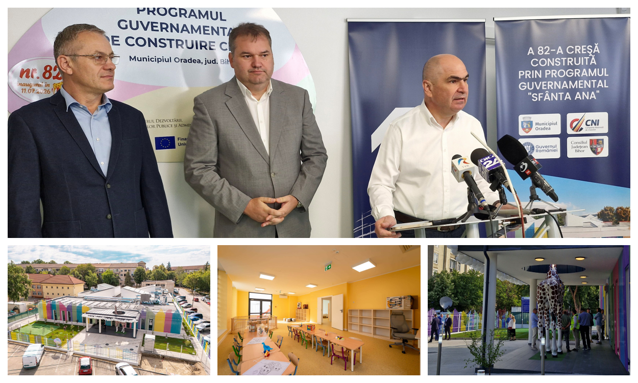 O nouă creșă cu 40 de locuri, inaugurată la Oradea, in prezenta premierului Ilie Bolojan