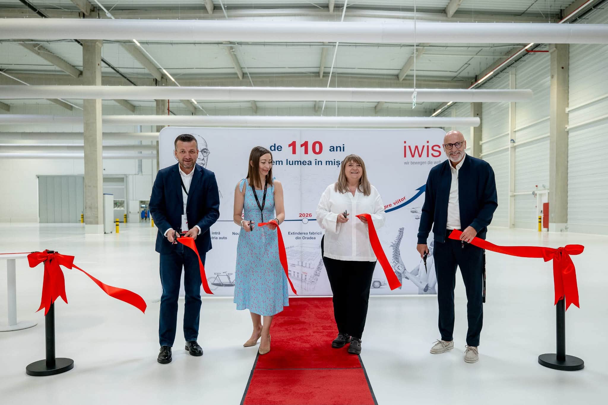Fabrica iwis din Oradea și-a inaugurat extinderea. Aproape 500.000 de lanțuri auto sunt produse lunar